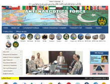 Tablet Screenshot of anf.gov.pk